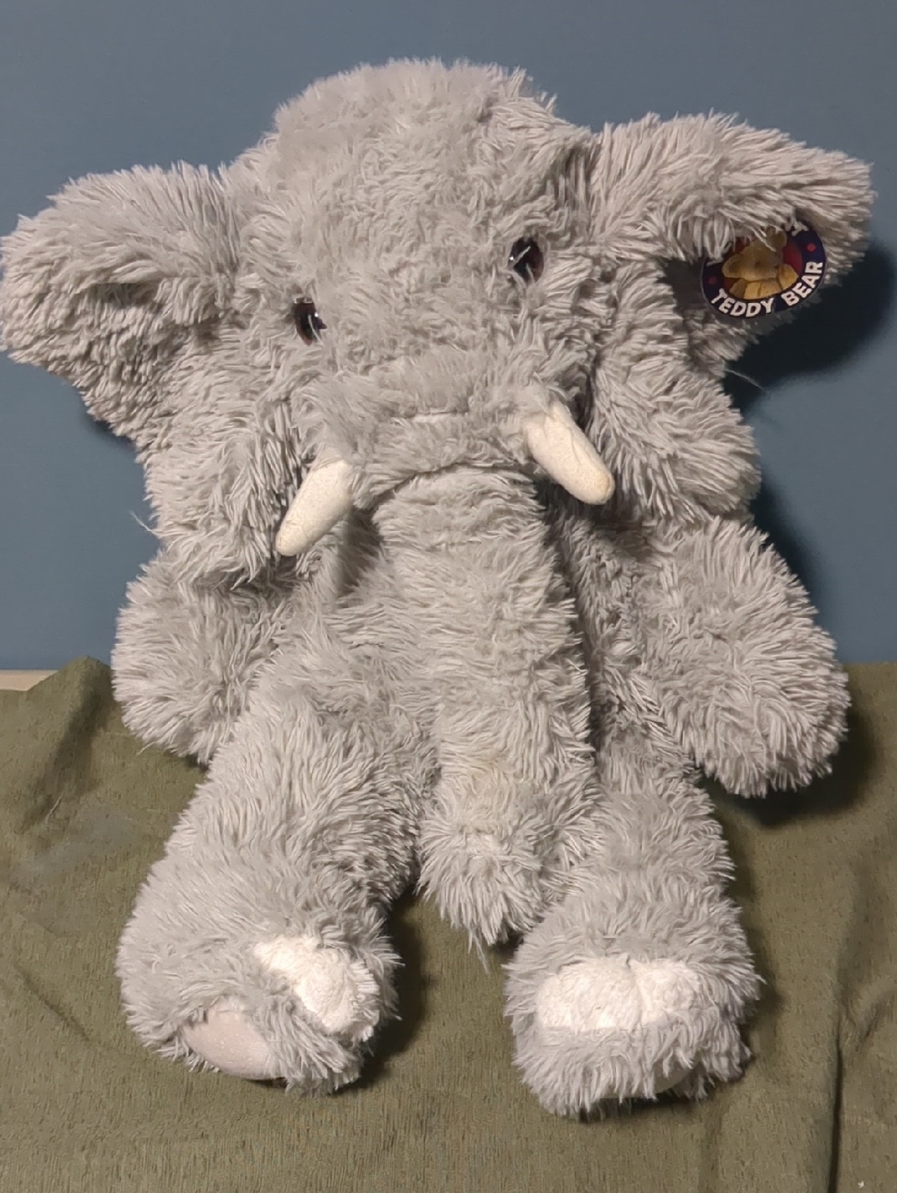 Teddy Bear Brand Plush Gray Elephant Stuffed Animal